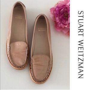 Stuart Weitzman  Patent Loafers Flats Loafers Nude Tan size 8
